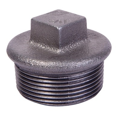 1 - Putkenosat Tulppa nelikanta R 1/4 sinkitty