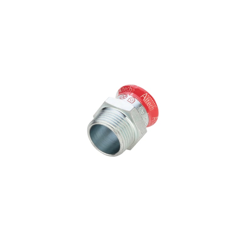 1 - Putkenosat Puristus liitinmuhvi Sinkitty 15mm 1/2" UK M-press