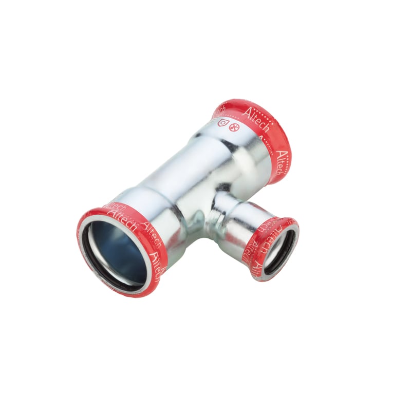 Putkenosat Puristus T-haara Sinkitty 18mm 18x12x18mm M-press