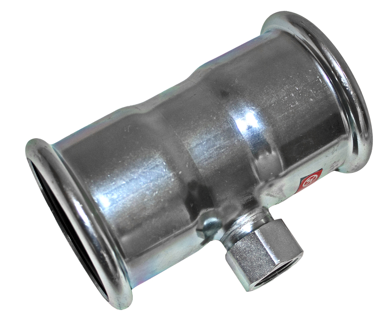 Putkenosat Puristus T-haara muhvi-kierre Sinkitty 76.1mm 3/4" SK M-press