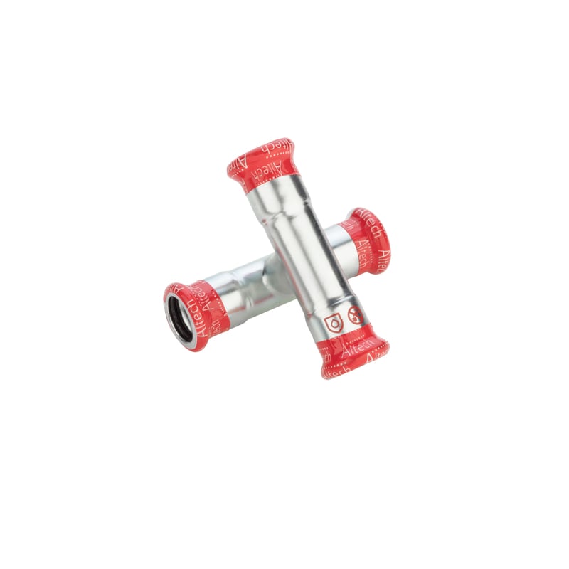 Putkenosat Puristus ristiyhde Sinkitty 18mm M-press 0479316