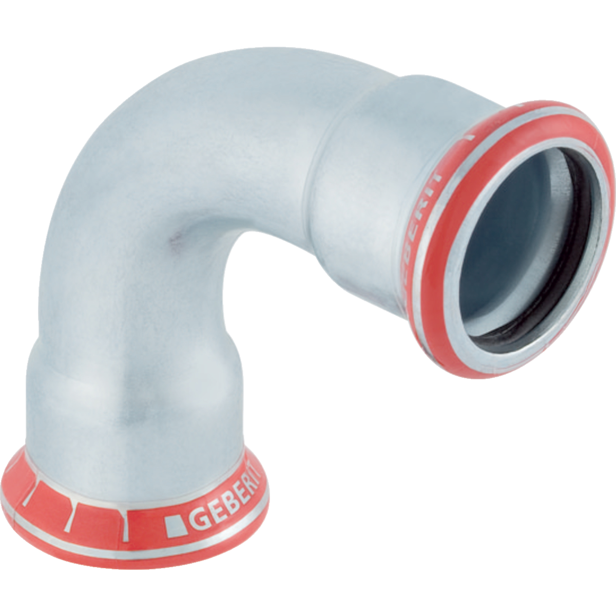 1 - Putkenosat Puristuskäyrä 90° Sinkitty 22mm 