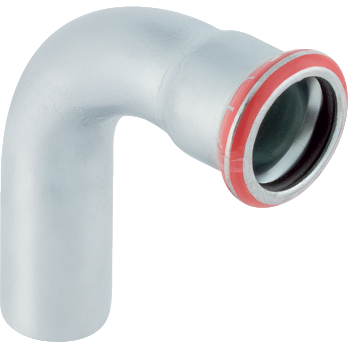 1 - Putkenosat Puristuskäyrä muhvi-pisto 90° Sinkitty 12mm 