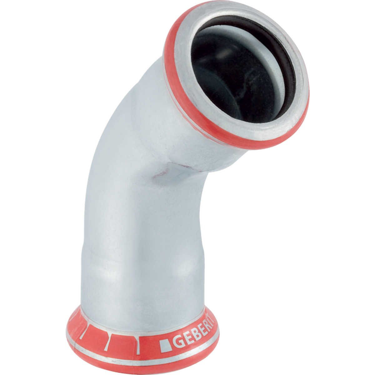 1 - Putkenosat Puristuskäyrä 45° Sinkitty 18mm 