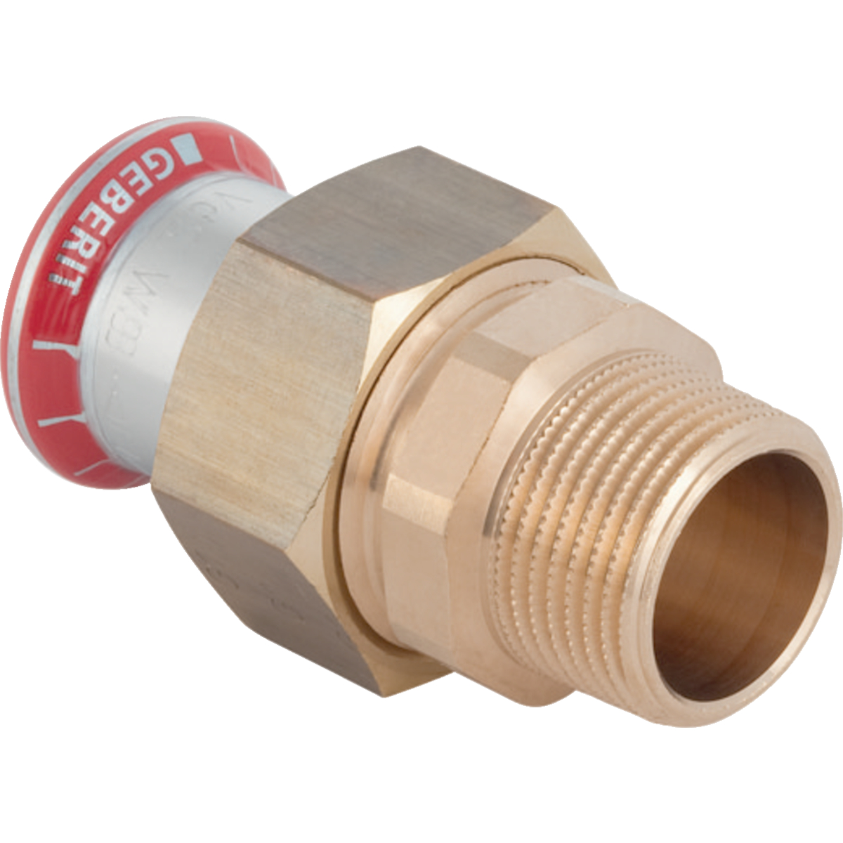 1 - Putkenosat Puristusyhdistäjä muhvi-kierre Sinkitty 22mm UK 