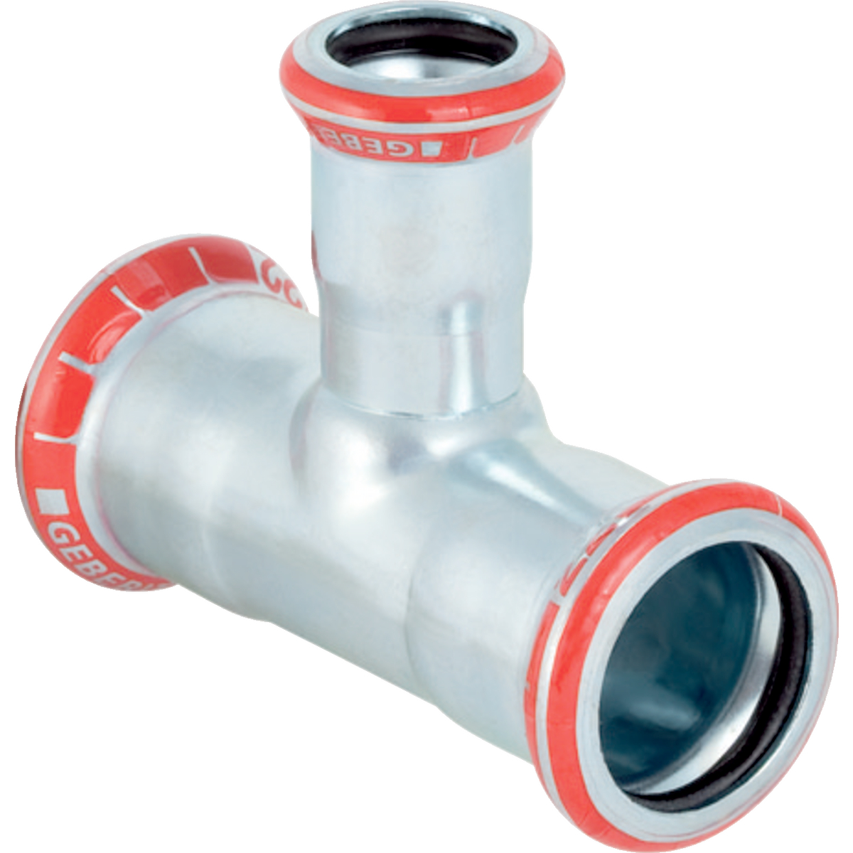 1 - Putkenosat Puristus T-haara Sinkitty 22mm 22x18x22mm 