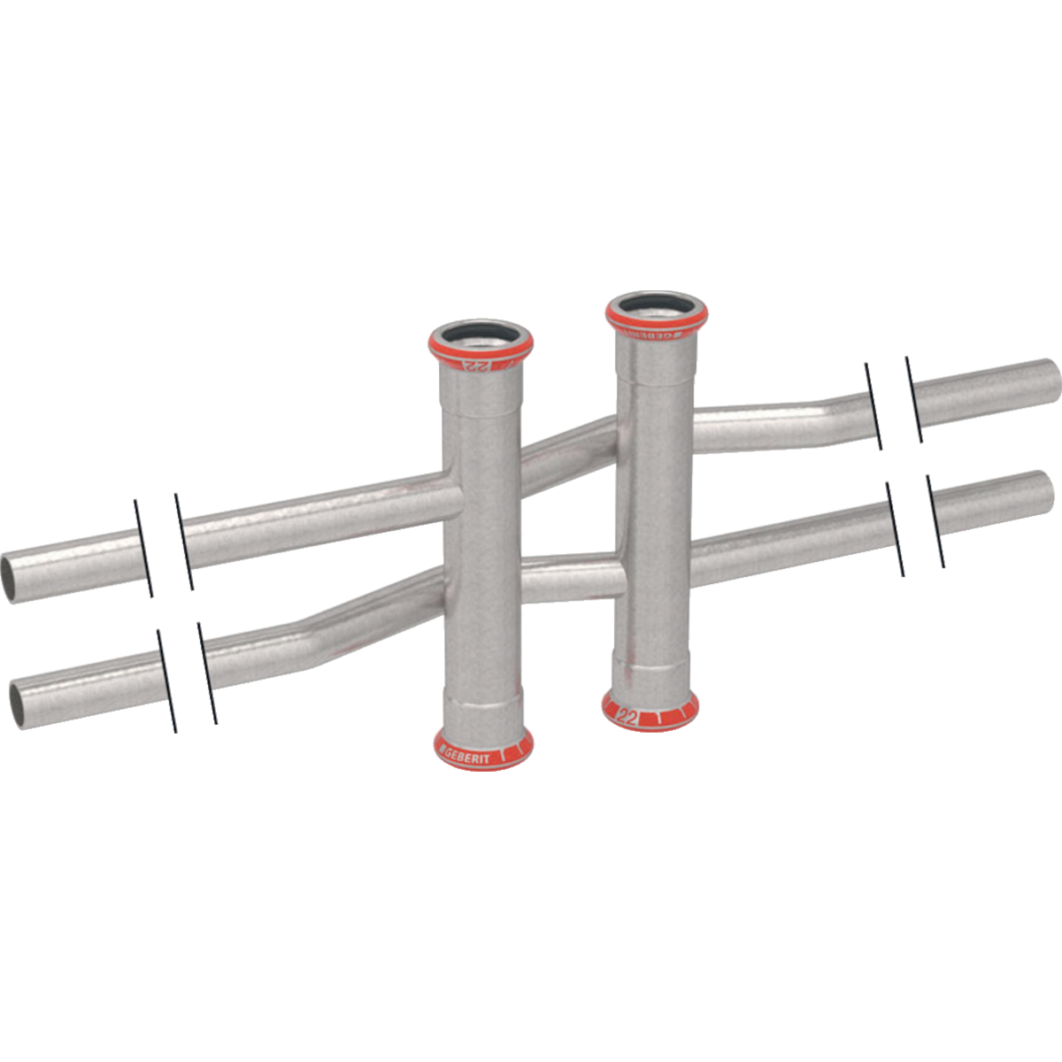 Putkenosat Puristus runkojakaja Sinkitty 12mm