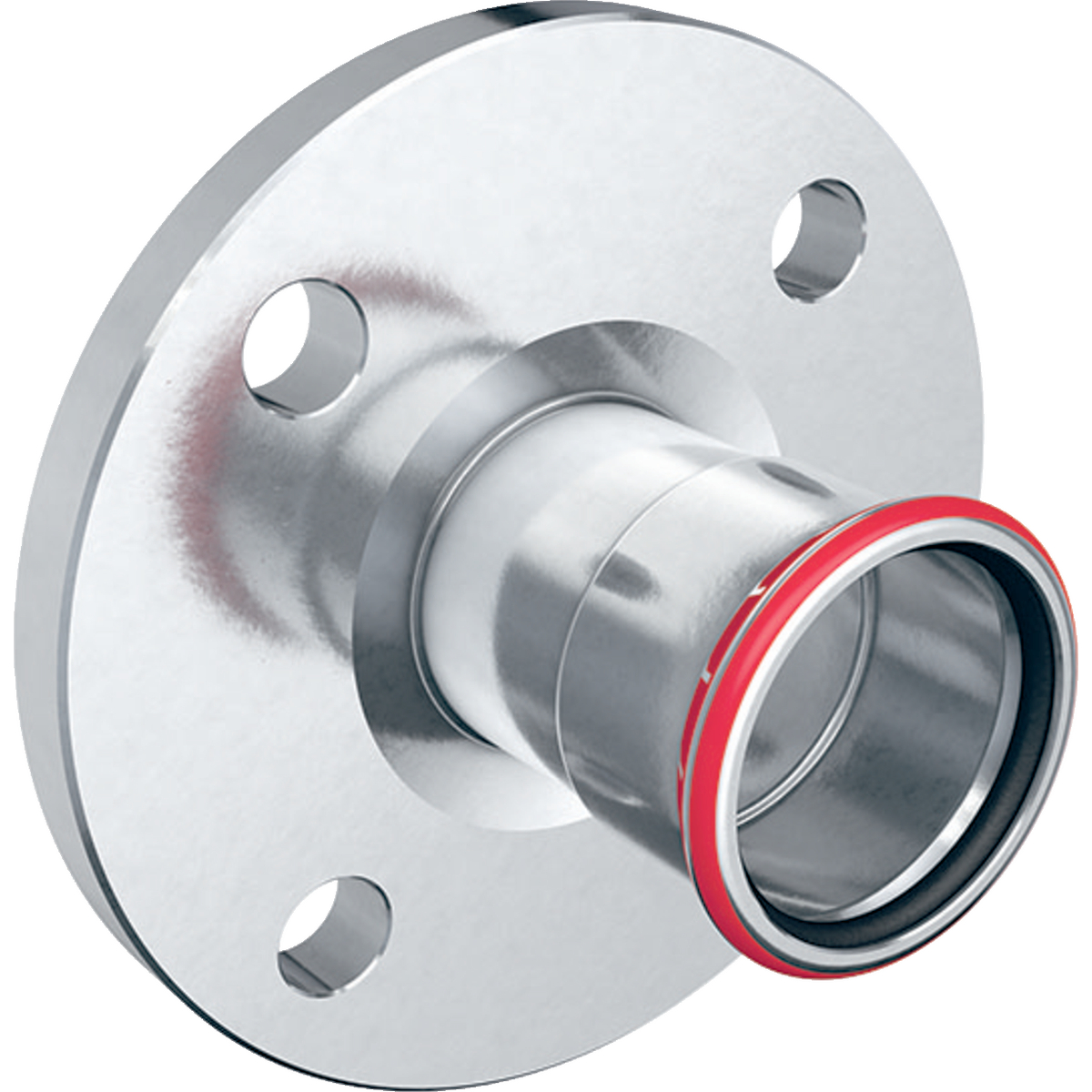 1 - Putkenosat Puristuslaippa Sinkitty 54mm