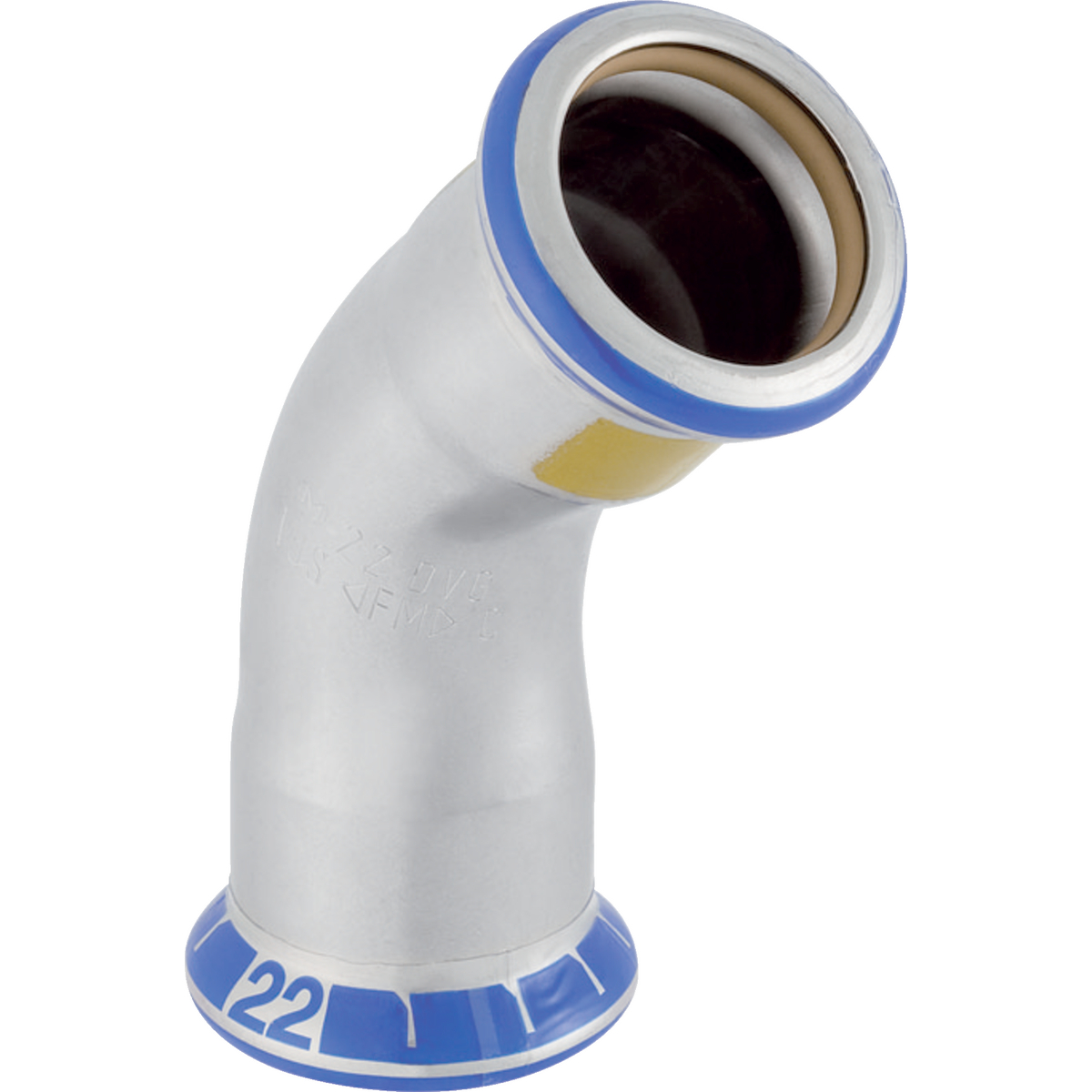 1 - Putkenosat Puristuskäyrä 45° HST 54mm kaasu