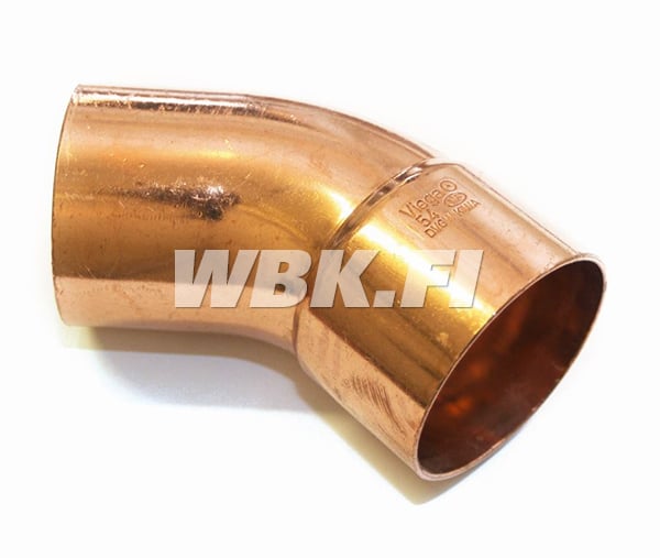 1 - Putkenosat Kapillaarikulma muhvi-pisto Kupari 22mm 90°