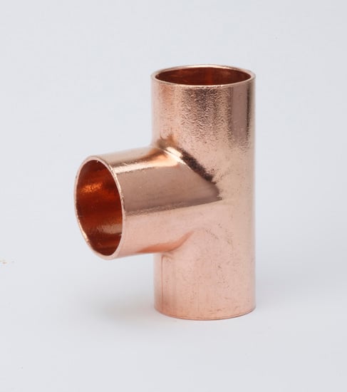 1 - Putkenosat Kapillaari T-yhde Kupari 15×15×15mm SANHA