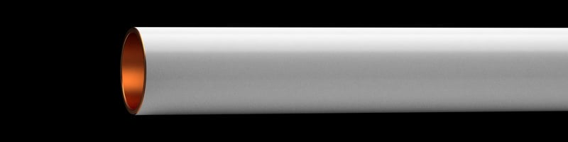 1 - Kupariputket Kupariputki SFS-EN1057/puolik. CUPORI 130 White 15.0x13.0/3m (R250) maalattu