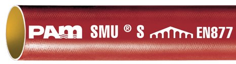 1 - Kiinteistöviemäröinti Viemäriputki PAM SMU S DN70 75mm 3m Valurauta