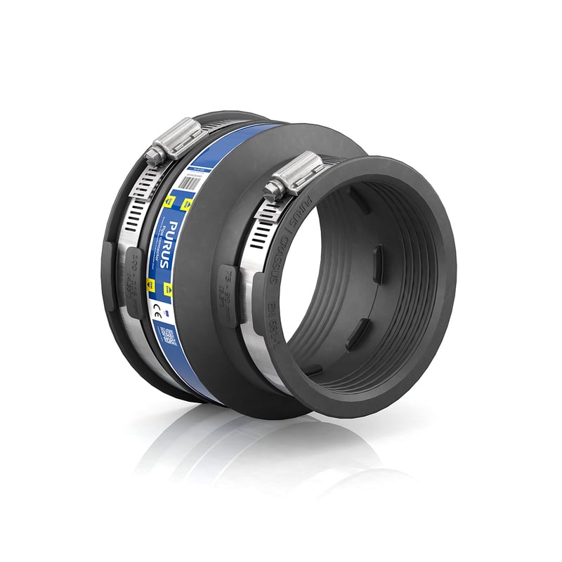 1 - Kiinteistöviemäröinti Toleranssiliitin Purus Flexi 100-116/75-90mm