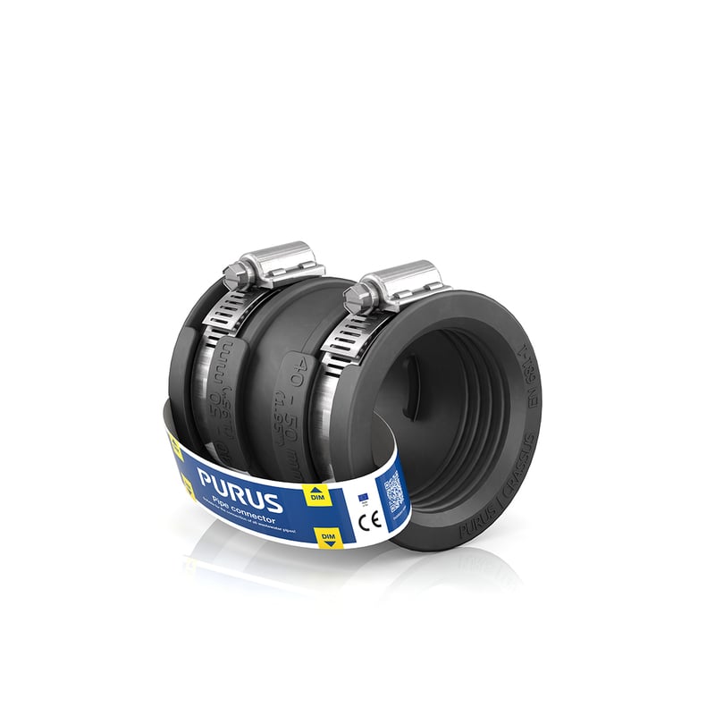 1 - Kiinteistöviemäröinti Toleranssiliitin PURUS 40-50mm PP