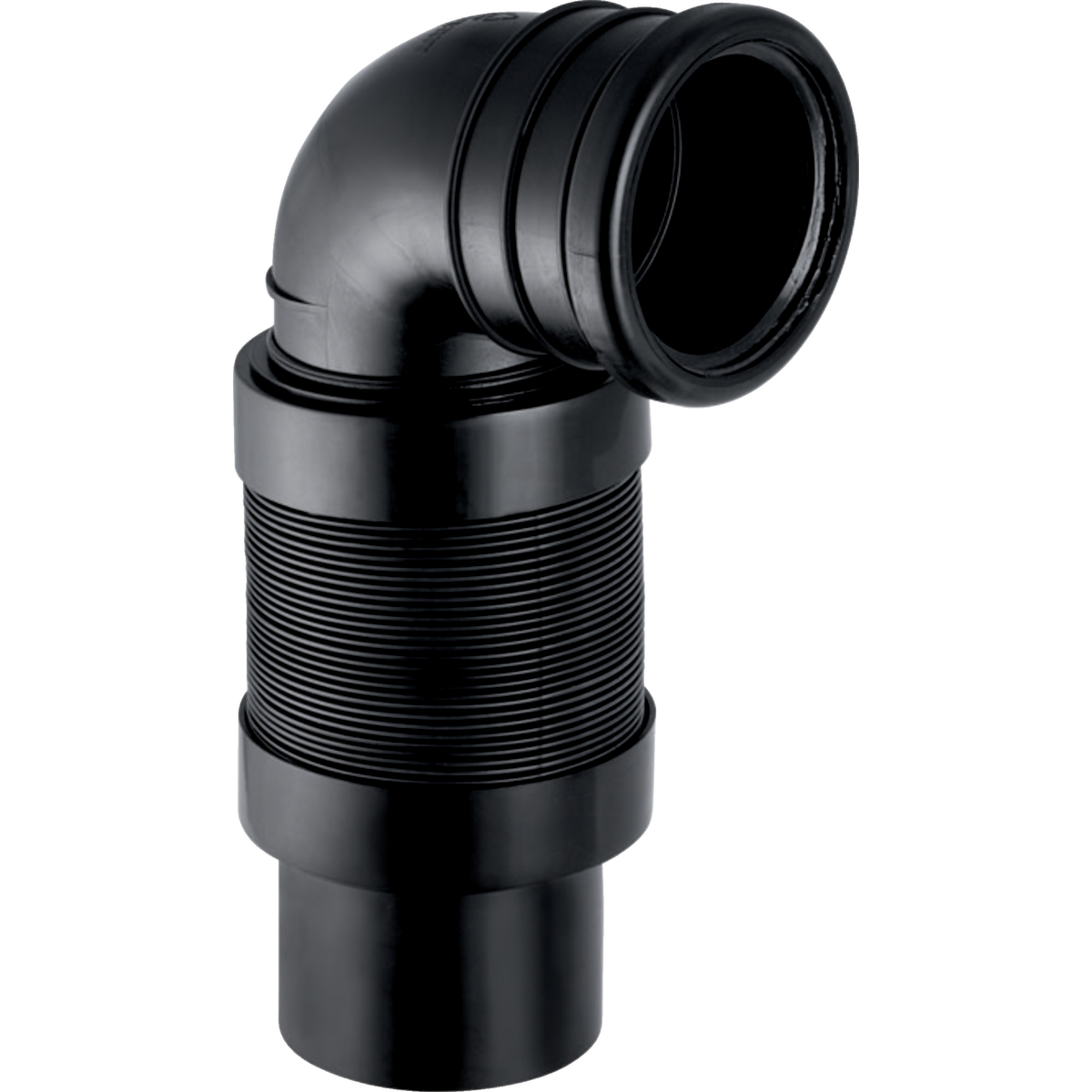 1 - Kiinteistöviemäröinti WC-viemäriyhde Geberit PE taipuisa 90mm 90°