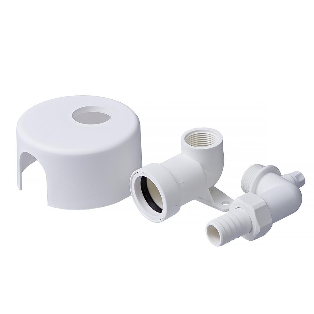 1 - Kiinteistöviemäröinti Pinta-asennussarja Merika Aimo 3/4x32mm valkoinen