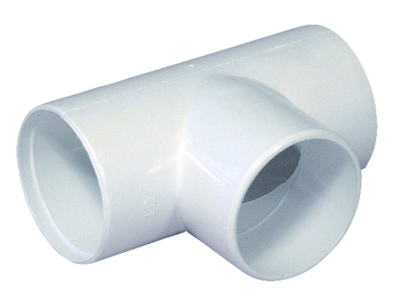 1 - Kiinteistöviemäröinti T-yhde ABS 90° 40mm valkoinen liimattava