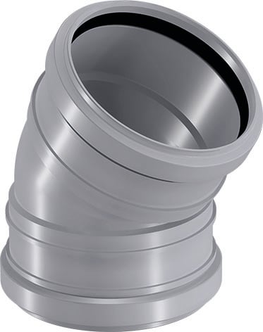 1 - Kiinteistöviemäröinti Muhvikulma Uponor HTP 110mm 30° PP harmaa