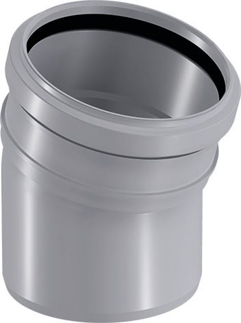 1 - Kiinteistöviemäröinti Kulmayhde Uponor HTP 110mm 15° PP harmaa