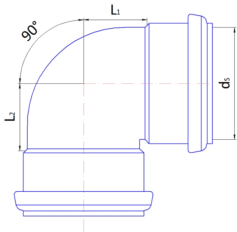 1 - Kiinteistöviemäröinti Muhvikulma Wiitta PP 75mm 88.5° harmaa