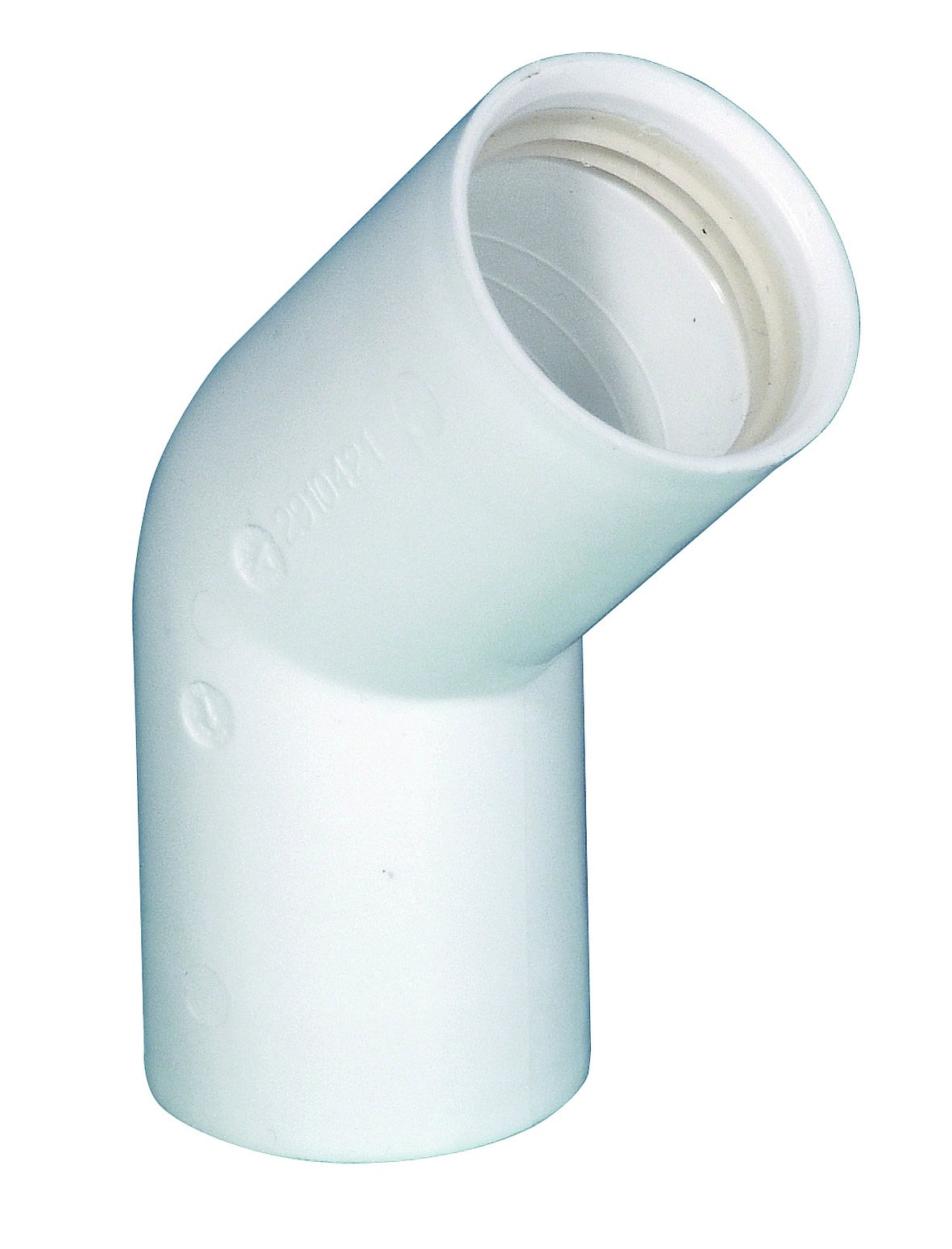 1 - Kiinteistöviemäröinti Muhvikulma Purus 40mm 45° PP valkoinen