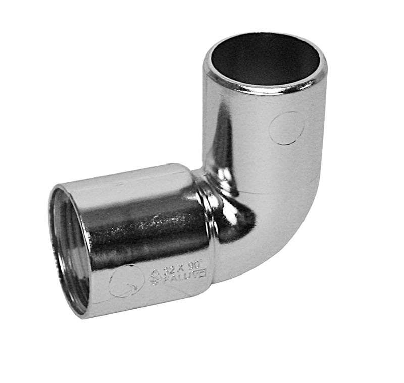 1 - Kiinteistöviemäröinti Kulmayhde 90° 32mm PP/TPE kromattu