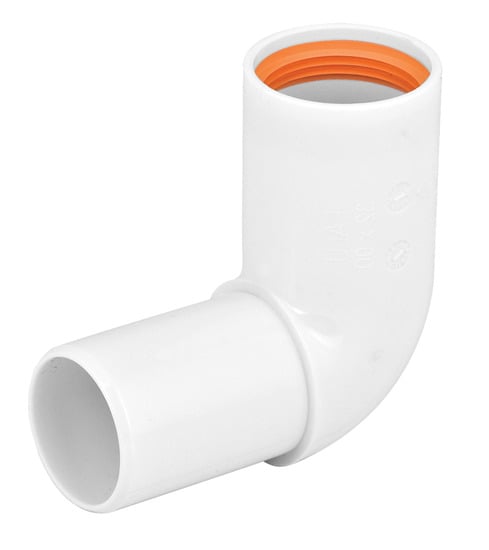 1 - Kiinteistöviemäröinti Kulmayhde Falu Vulk 50mm x 90° PP valk