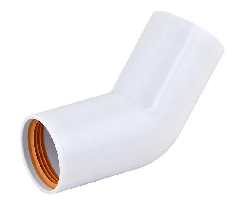 1 - Kiinteistöviemäröinti Muhvikulma Falu Vulk 32mm x 45° PP valkoinen