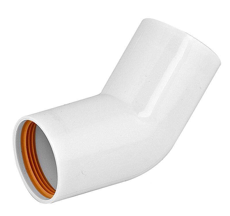1 - Kiinteistöviemäröinti Muhvikulma Falu Vulk 40mm x 45° 2-muhvia PP valk