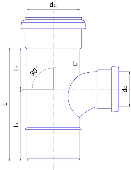1 - Kiinteistöviemäröinti Haarayhde Wiitta PP 110-75/88.5° harmaa