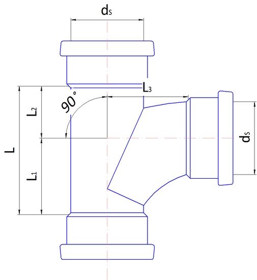 1 - Kiinteistöviemäröinti Muhvihaara Wiitta PP 75-75/88.5° pyöristetty harmaa