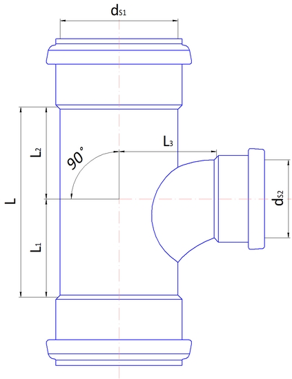 1 - Kiinteistöviemäröinti Muhvihaara Wiitta PP 110/75/88.5° harmaa