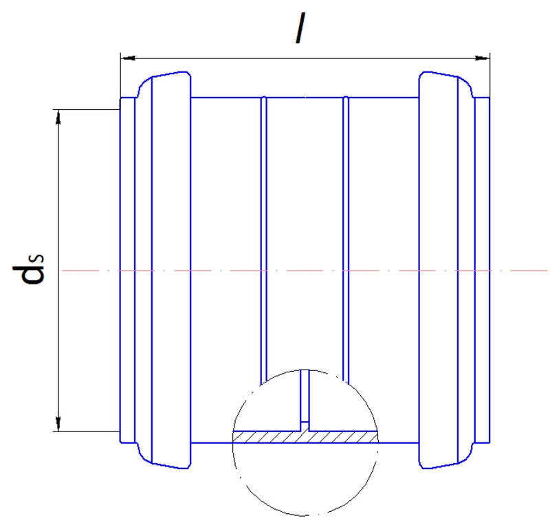 1 - Kiinteistöviemäröinti Kaksoismuhvi Wiitta PP 50mm harmaa