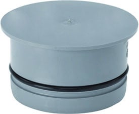 1 - Kiinteistöviemäröinti Pystyputken tulppa Uponor HTP PP 75mm harmaa