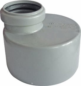 1 - Kiinteistöviemäröinti Muhvisupistus lyhyt Uponor HTP PP 110-75mm