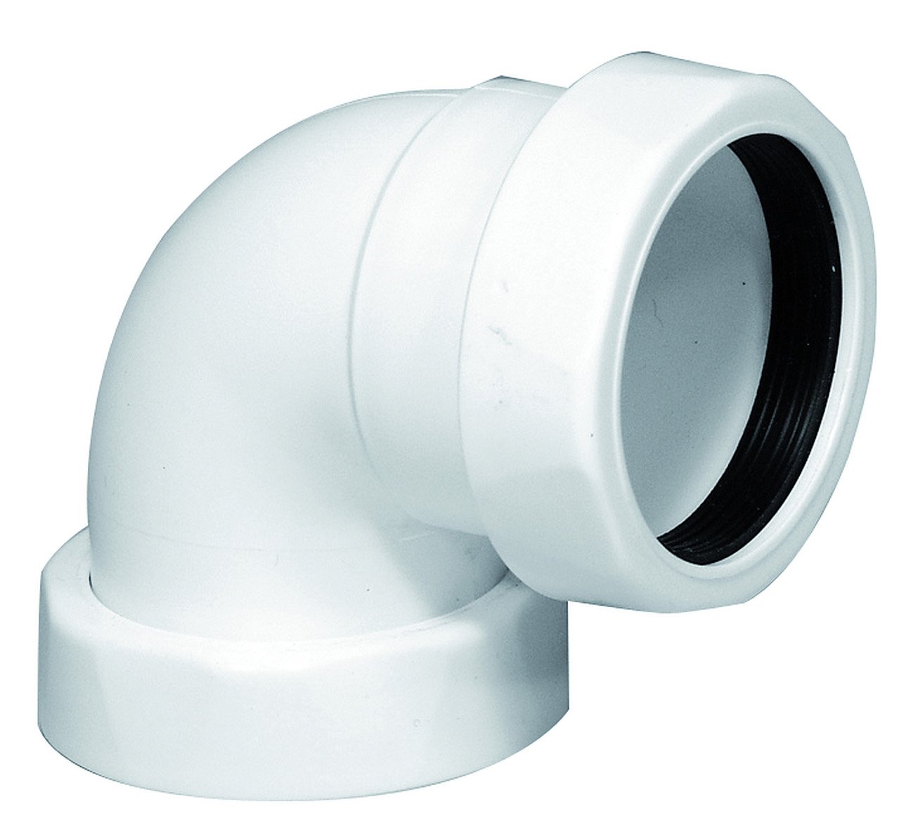 1 - Kiinteistöviemäröinti Kulmayhde 90° G40xØ40mm PP valkoinen