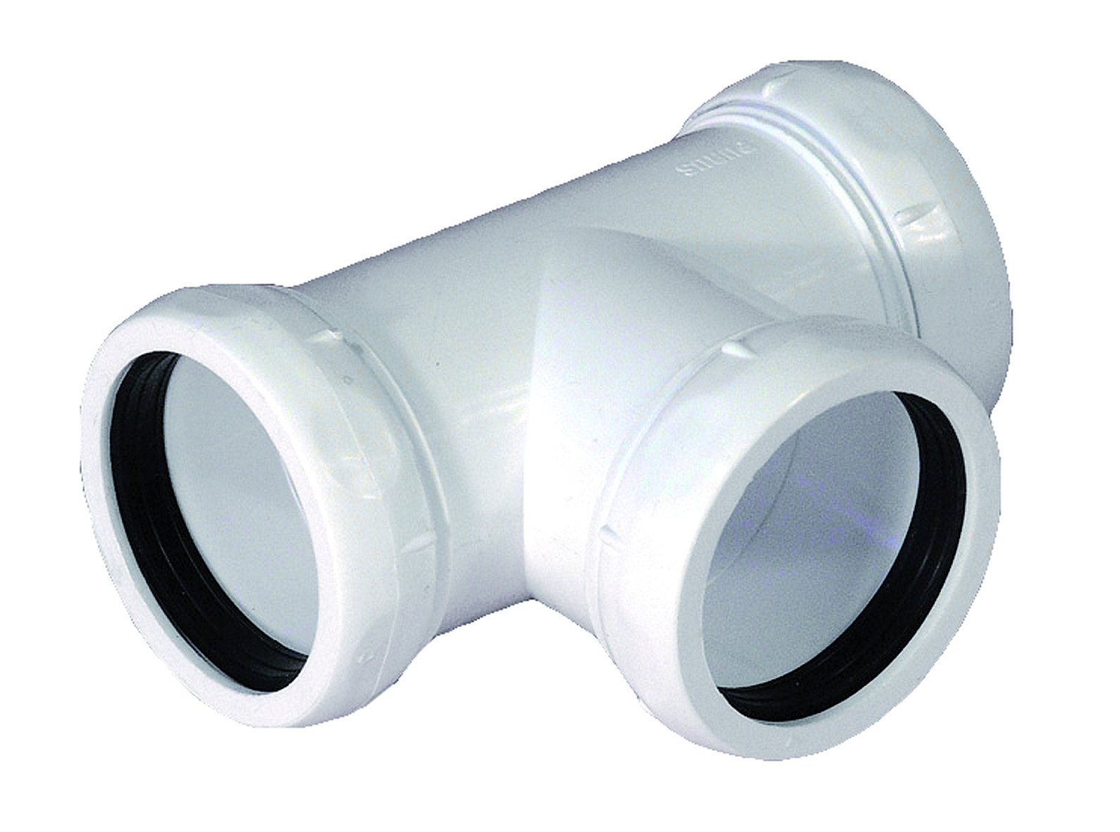 1 - Kiinteistöviemäröinti T-yhde kierreliittimin PP 40/40x40mm valkoinen