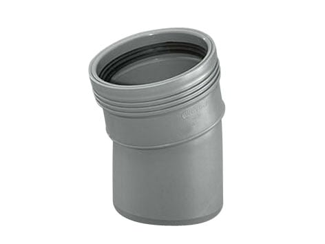 1 - Kiinteistöviemäröinti Kulmayhde Wavin Wafix PP 50mm 15° harmaa