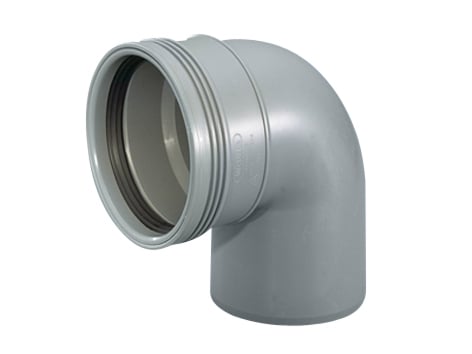 1 - Kiinteistöviemäröinti Kulmayhde Wavin Wafix PP 50mm 88.5° harmaa