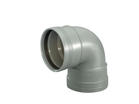 1 - Kiinteistöviemäröinti Muhvikulma Wavin Wafix PP 50x88.5° harmaa