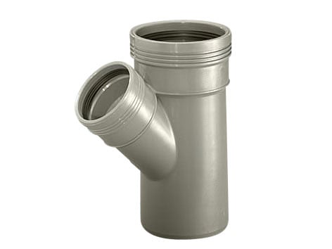 1 - Kiinteistöviemäröinti Haarayhde Wavin Wafix PP 50/50x45°