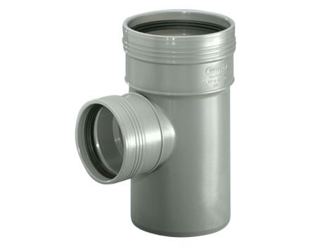 1 - Kiinteistöviemäröinti Haarayhde Wavin Wafix PP 50/50x88,5° harmaa