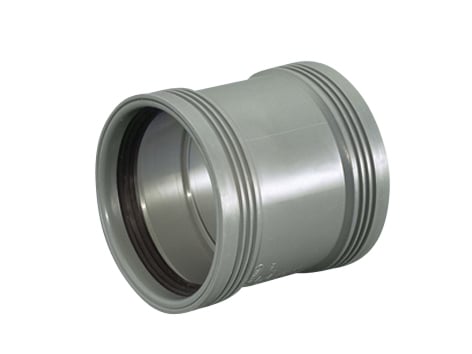 1 - Kiinteistöviemäröinti Kaksoismuhvi Wavin WAFIX PP 50mm harmaa