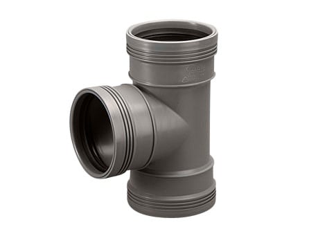 1 - Kiinteistöviemäröinti Muhvihaara Wavin Wafix PP 50/50x88.5° harmaa