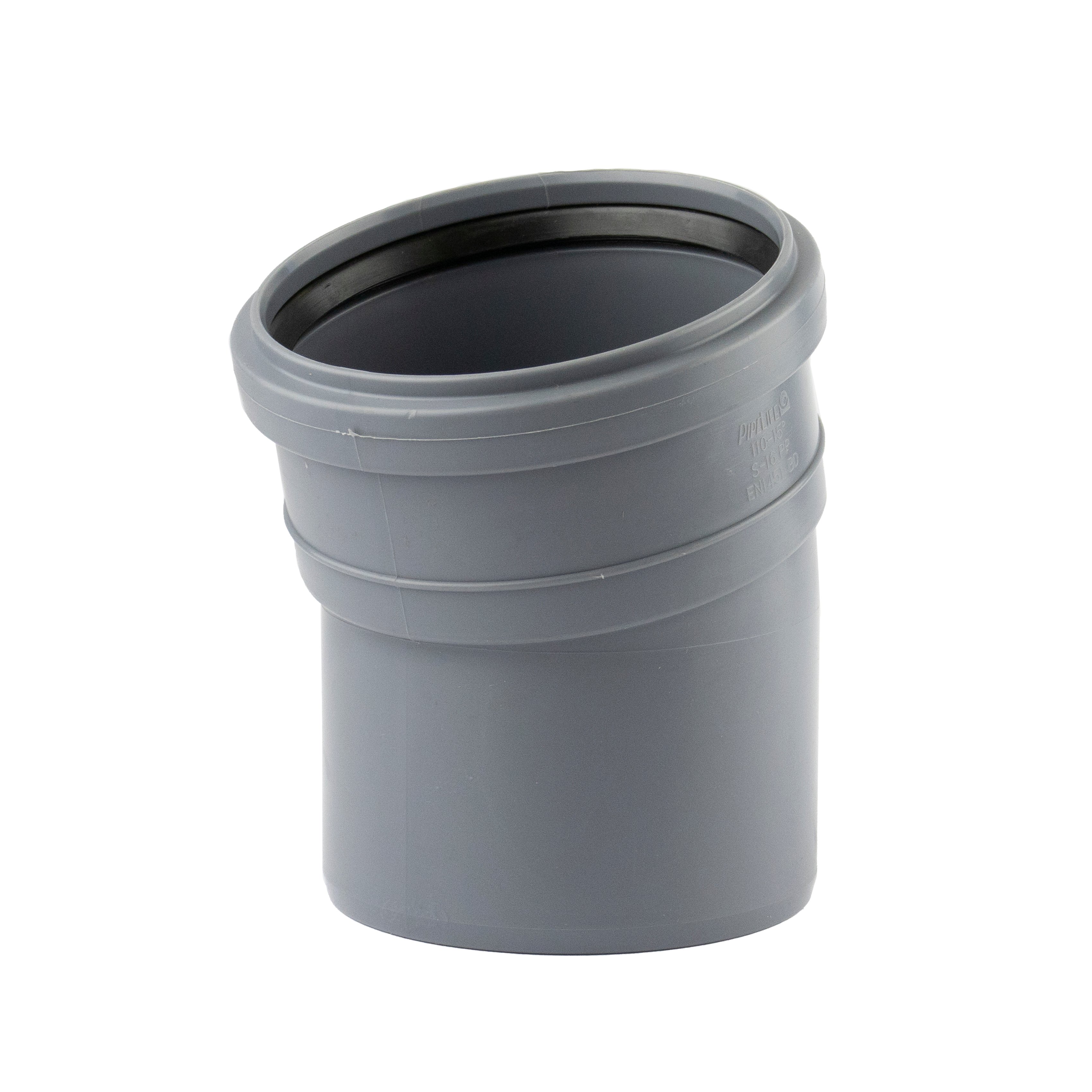 1 - Kiinteistöviemäröinti Kulmayhde VOTEC PP 110mm 15° harmaa