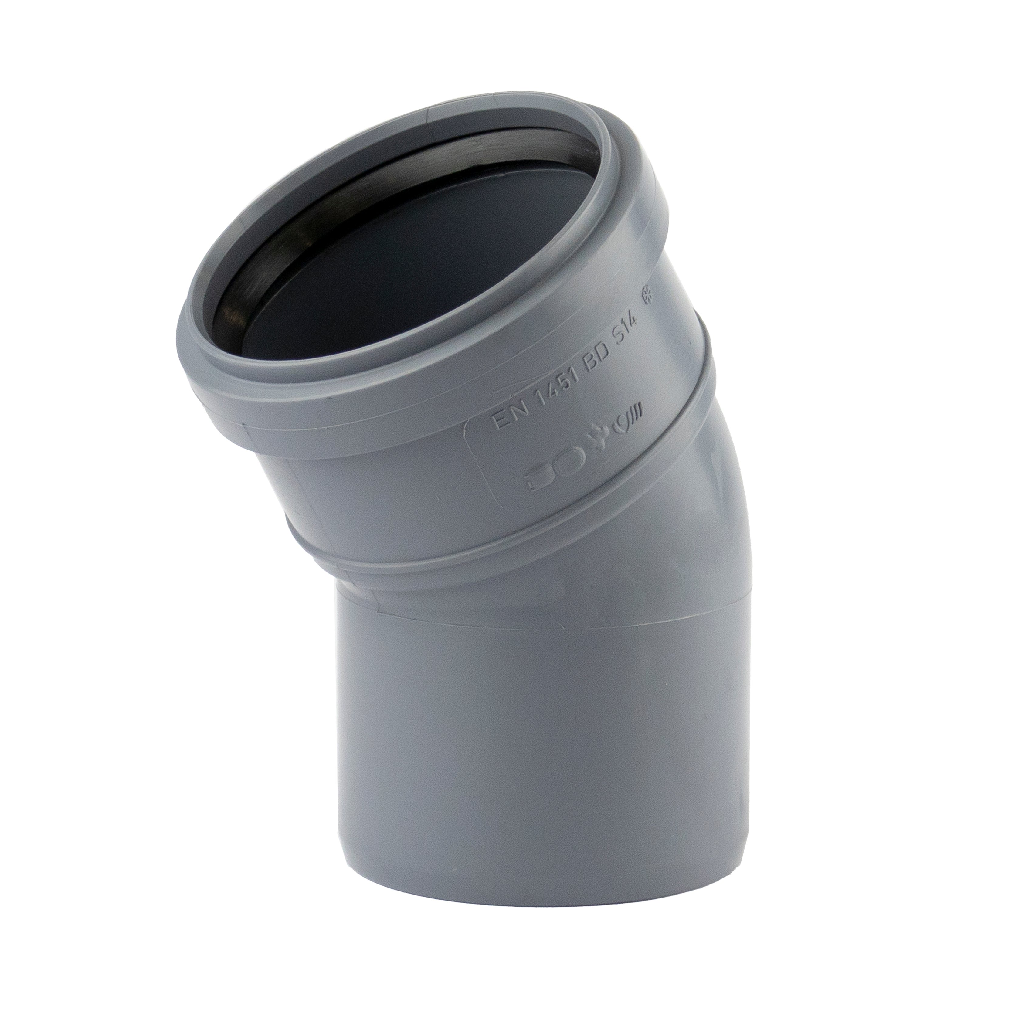 1 - Kiinteistöviemäröinti Kulmayhde VOTEC PP 75mm 30° harmaa