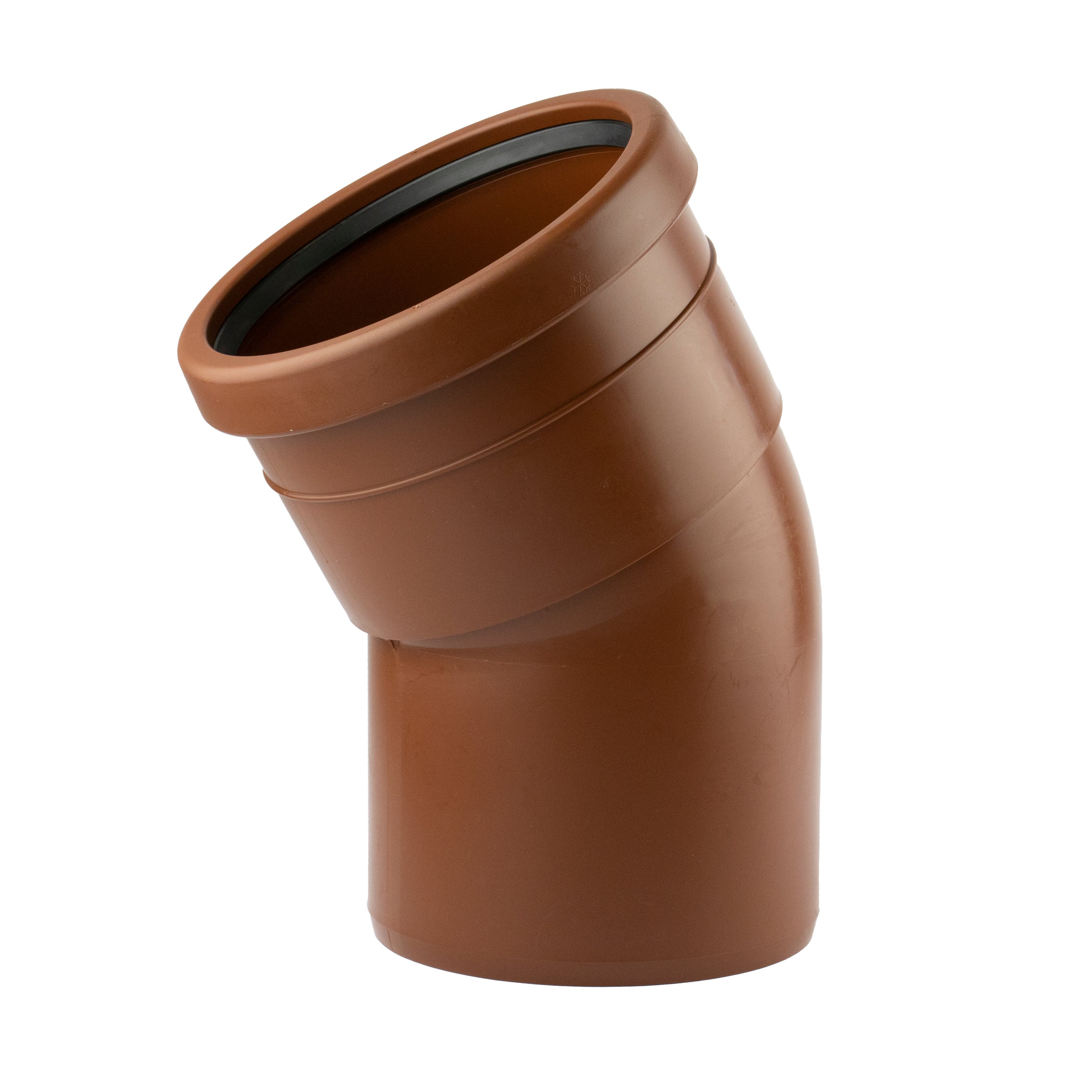 1 - Kiinteistöviemäröinti Kulmayhde VOTEC PP 160mm 30° ruskea