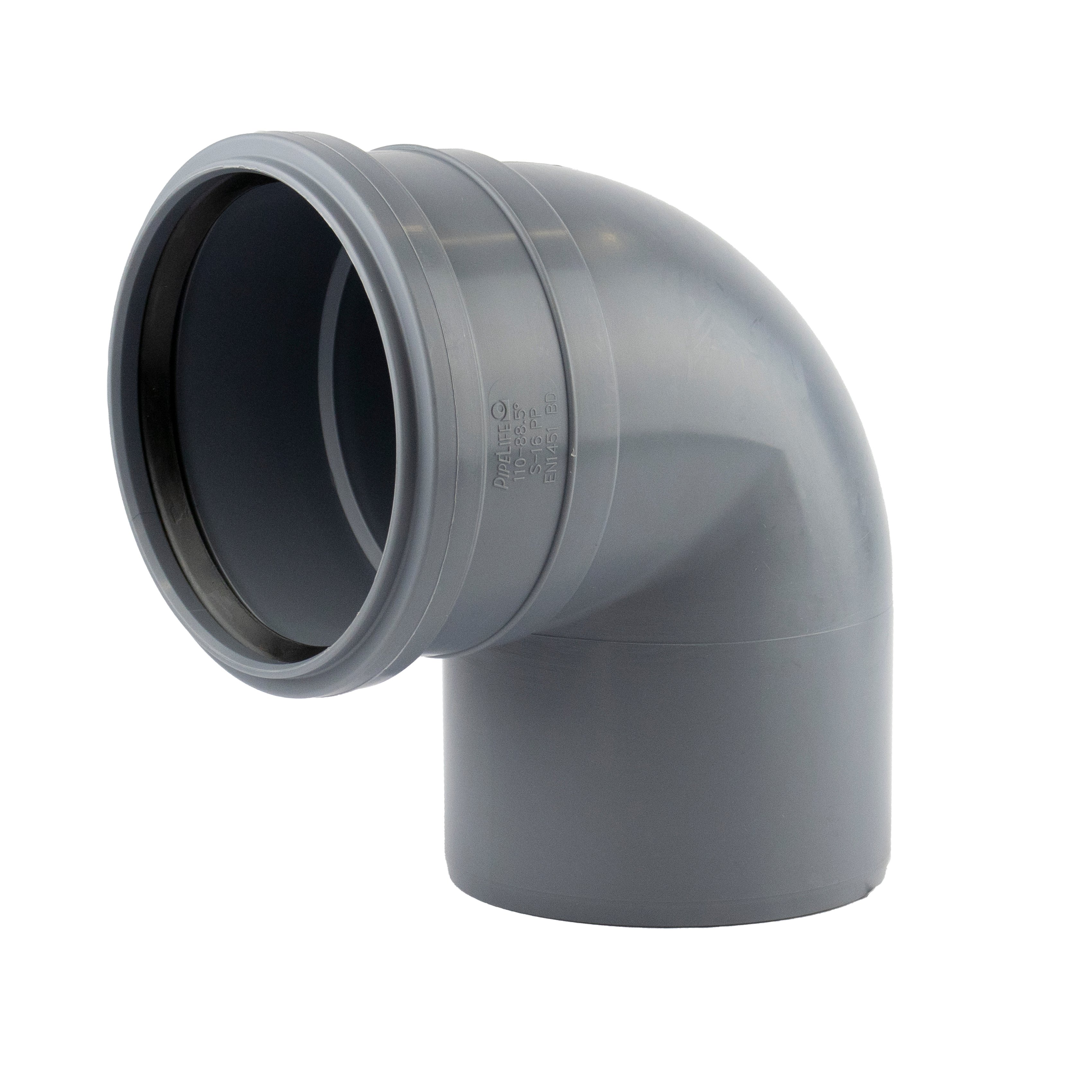 1 - Kiinteistöviemäröinti Kulmayhde VOTEC PP 110mm 88.5° harmaa