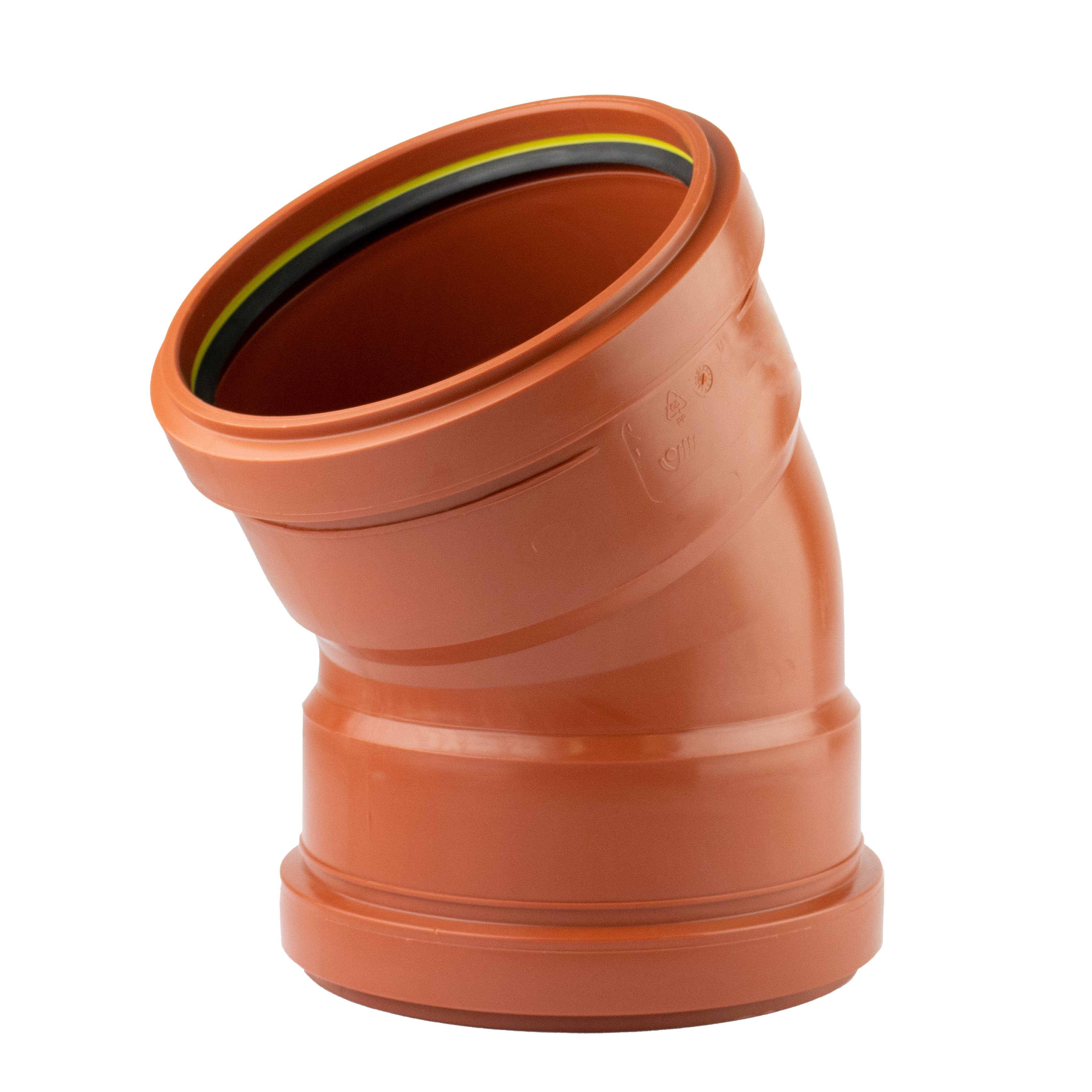 1 - Kiinteistöviemäröinti Muhvikulma VOTEC PP 160mm 30° ruskea